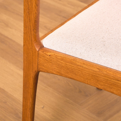Swedish dining chairs in solid oak
