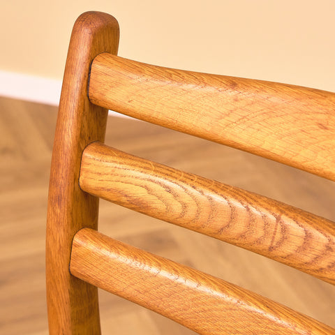 Swedish dining chairs in solid oak