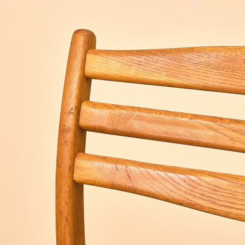 Swedish dining chairs in solid oak