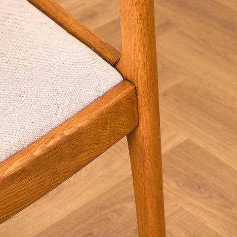 Swedish dining chairs in solid oak