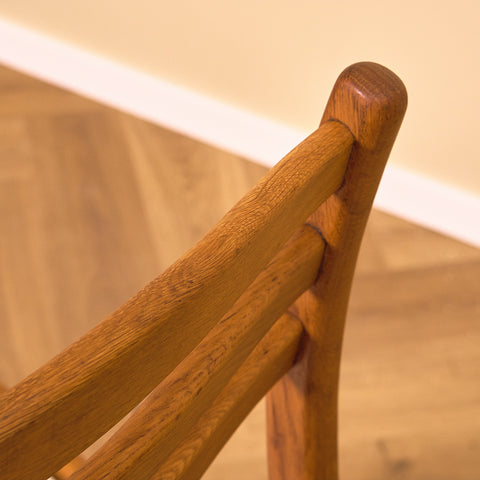 Swedish dining chairs in solid oak