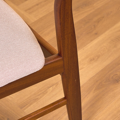 Danish dining chairs in walnut & teak by SAX