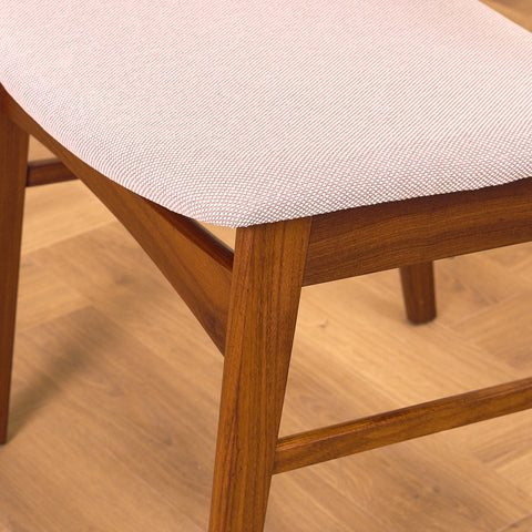 Danish dining chairs in walnut & teak by SAX