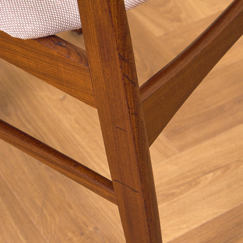 Danish dining chairs in walnut & teak by SAX