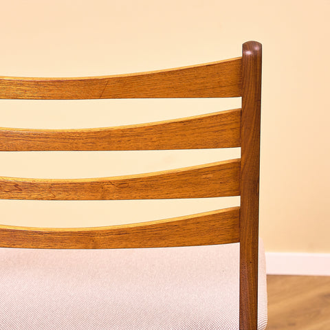 Danish dining chairs in walnut & teak by SAX