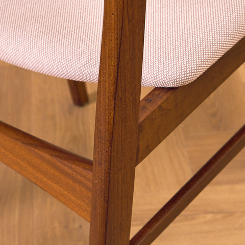 Danish dining chairs in walnut & teak by SAX