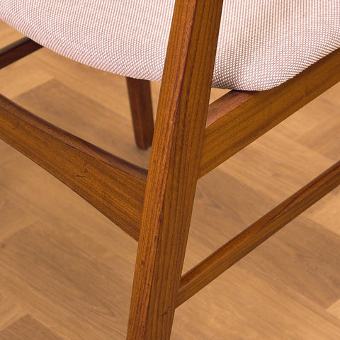Danish dining chairs in walnut & teak by SAX