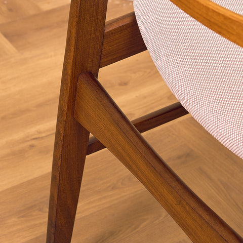 Danish dining chairs in walnut & teak by SAX