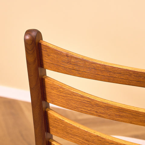Danish dining chairs in walnut & teak by SAX