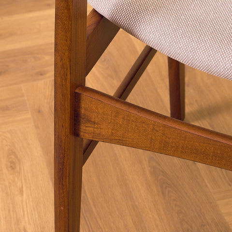 Danish dining chairs in walnut & teak by SAX