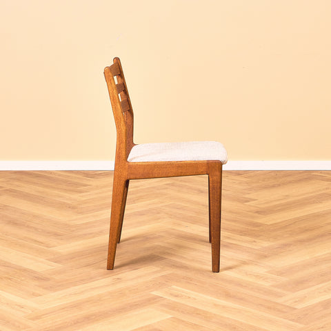 Dining chairs in teak & solid oak by Slagelse Møbelværk
