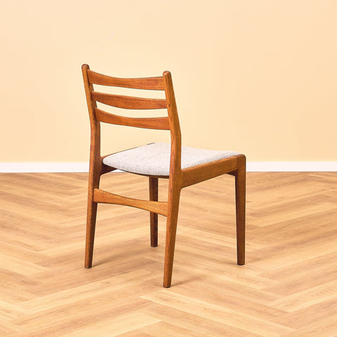 Dining chairs in teak & solid oak by Slagelse Møbelværk