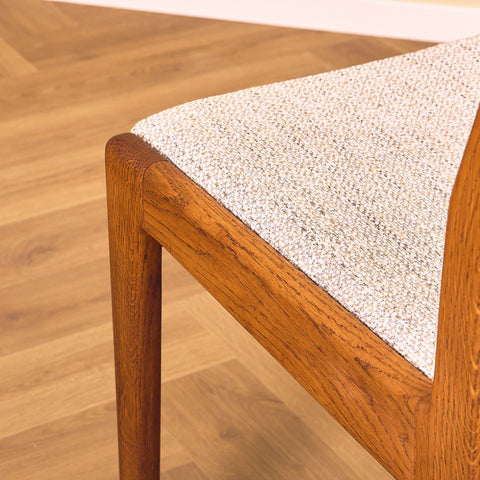 Dining chairs in teak & solid oak by Slagelse Møbelværk
