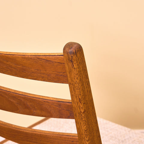 Dining chairs in teak & solid oak by Slagelse Møbelværk