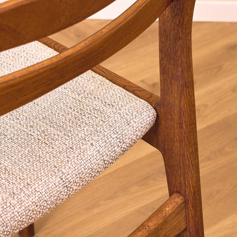 Dining chairs in teak & solid oak by Slagelse Møbelværk