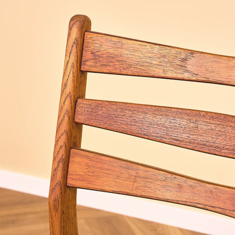 Dining chairs in teak & solid oak by Slagelse Møbelværk