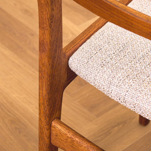 Dining chairs in teak & solid oak by Slagelse Møbelværk