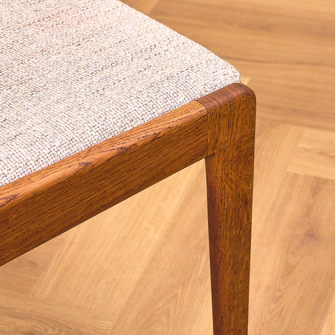 Dining chairs in teak & solid oak by Slagelse Møbelværk