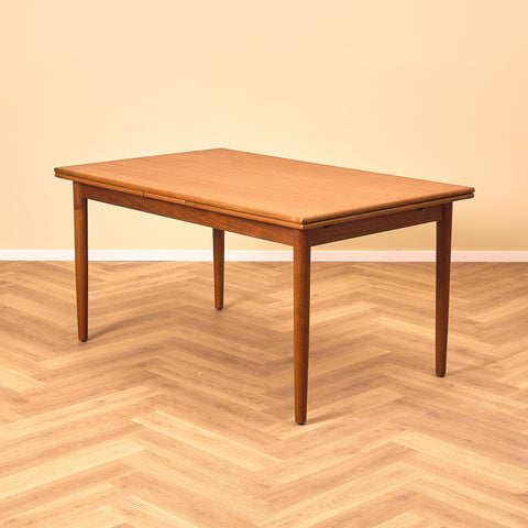 Danish rectangular dining table in teak