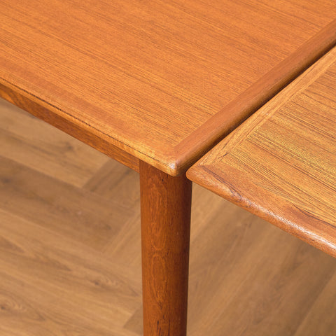 Danish rectangular dining table in teak