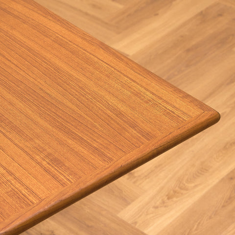 Danish rectangular dining table in teak