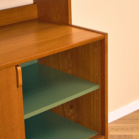 Swedish bookshelf in teak by B. Fridhagen for Bodafors