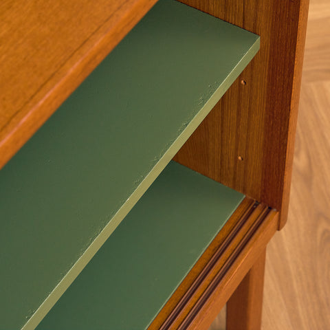 Swedish bookshelf in teak by B. Fridhagen for Bodafors