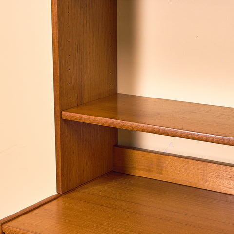 Swedish bookshelf in teak by B. Fridhagen for Bodafors