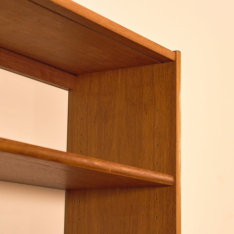 Swedish bookshelf in teak by B. Fridhagen for Bodafors
