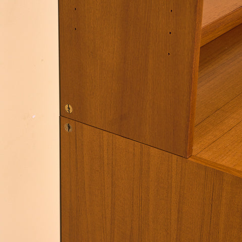Swedish bookshelf in teak by B. Fridhagen for Bodafors