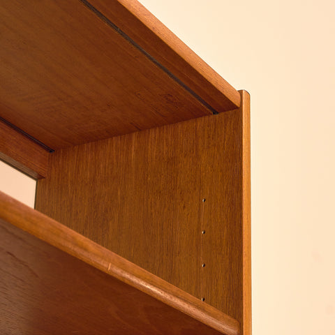 Swedish bookshelf in teak by B. Fridhagen for Bodafors