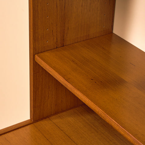 Swedish bookshelf in teak by B. Fridhagen for Bodafors