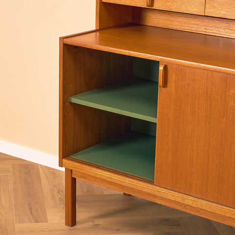 Swedish bookshelf in teak by B. Fridhagen for Bodafors