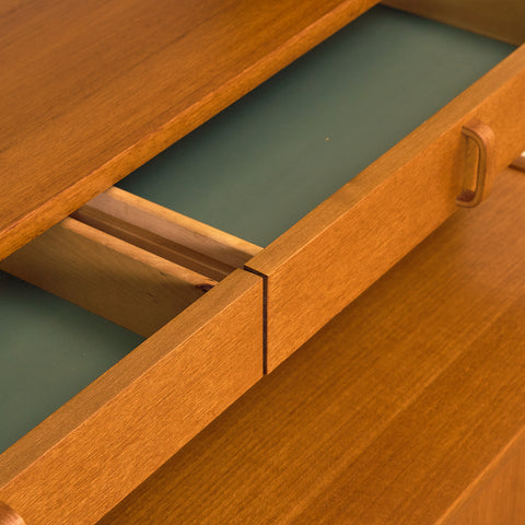 Swedish bookshelf in teak by B. Fridhagen for Bodafors