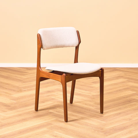 Danish dining chairs in teak, model OD49 by Erik Buch