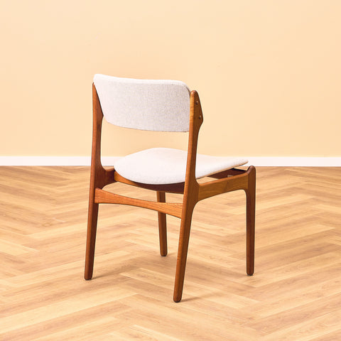 Danish dining chairs in teak, model OD49 by Erik Buch