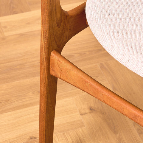 Danish dining chairs in teak, model OD49 by Erik Buch