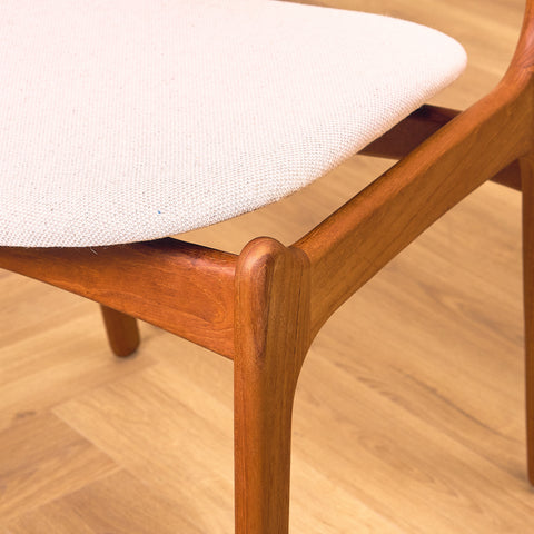 Danish dining chairs in teak, model OD49 by Erik Buch