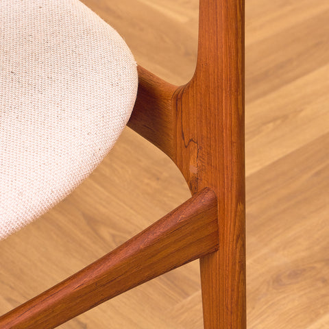Danish dining chairs in teak, model OD49 by Erik Buch