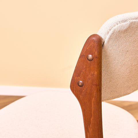 Danish dining chairs in teak, model OD49 by Erik Buch