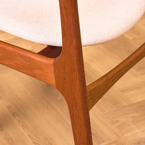 Danish dining chairs in teak, model OD49 by Erik Buch