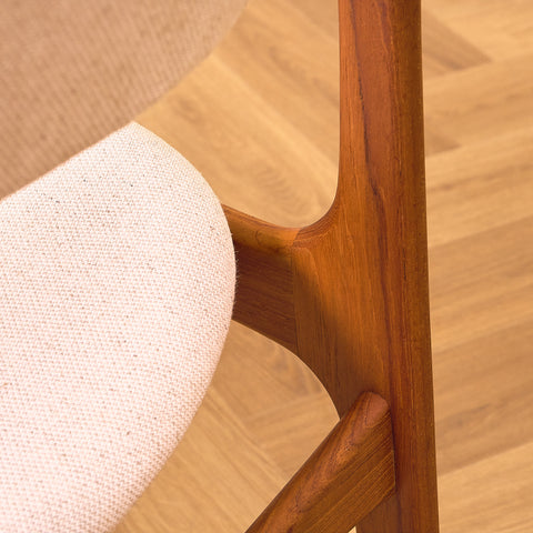 Danish dining chairs in teak, model OD49 by Erik Buch