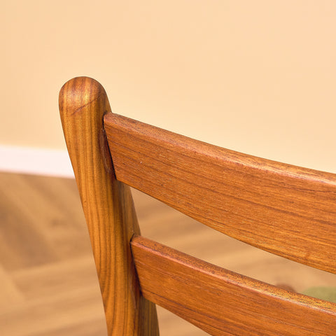Danish dining chairs in walnut & teak