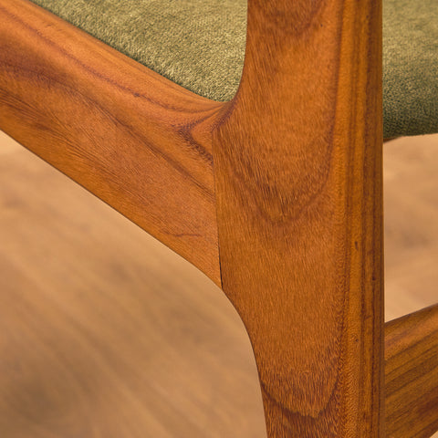 Danish dining chairs in walnut & teak
