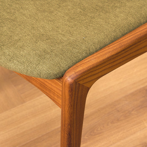 Danish dining chairs in walnut & teak