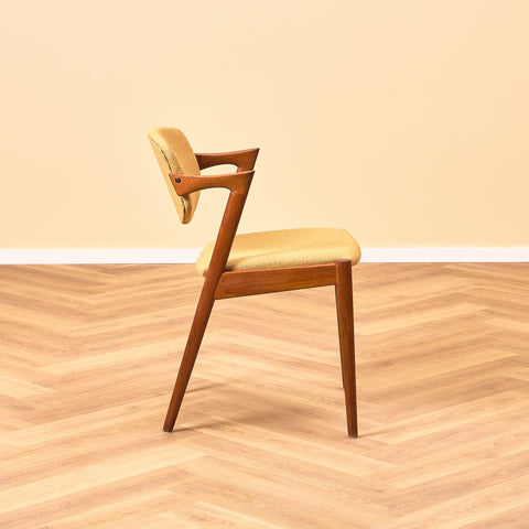 Rare set of 6 dining chairs 'model 42' by Kai Kristiansen for Andersen Møbelfabrik
