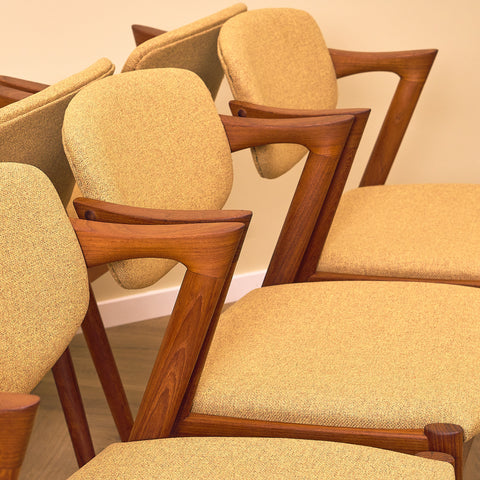 Rare set of 6 dining chairs 'model 42' by Kai Kristiansen for Andersen Møbelfabrik