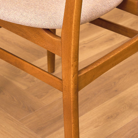 Danish dining chairs in teak and beech