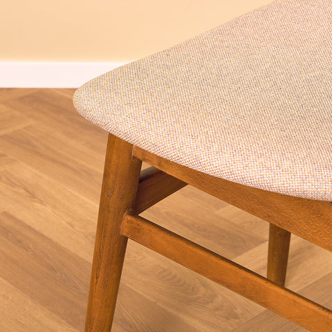 Danish dining chairs in teak and beech