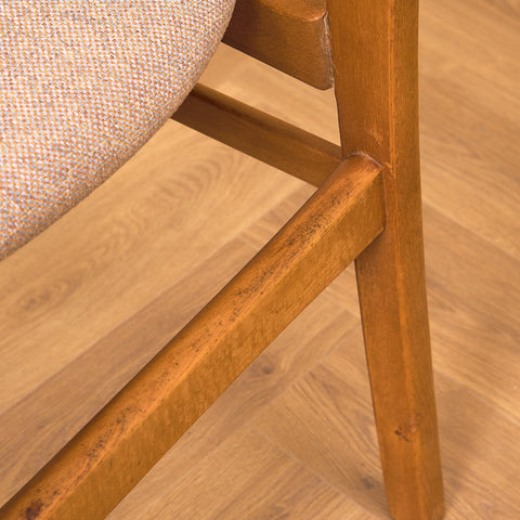 Danish dining chairs in teak and beech